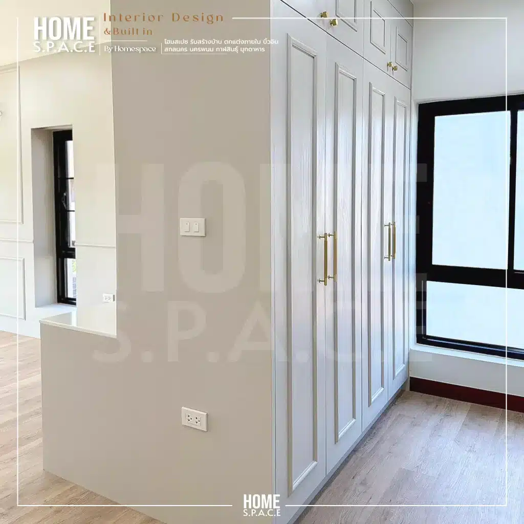 รับบิ้วอิน ตกแต่งภายในงานตู้เสื้อผ้า Walk in Closet - HOME SPACE